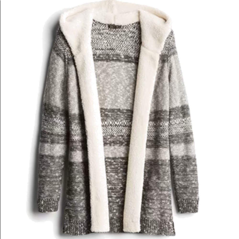 Sherpa Detailed Cardigan Size L